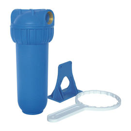 Голубое снабжение жилищем водяного фильтра цвета с кронштейном/ключем
